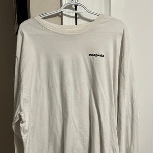 Patagonia long sleeve white shirt